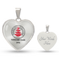 Douglass College Heart Pendant Vanguard Class - 1975
