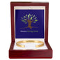 Masala Giving Circle Engraved Cuff Bracelet