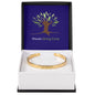Masala Giving Circle Engraved Cuff Bracelet