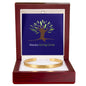 Masala Giving Circle Engraved Cuff Bracelet
