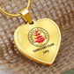 Douglass College Heart Pendant Vanguard Class - 1975