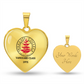 Douglass College Heart Pendant Vanguard Class - 1975