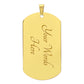 Military Camouflage Dog Tag Necklace For Wendell