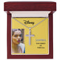 Snow White Cross Necklace with Ball Chain - Sample