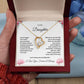 To My Daughter - Everlasting Love Necklace in Gold