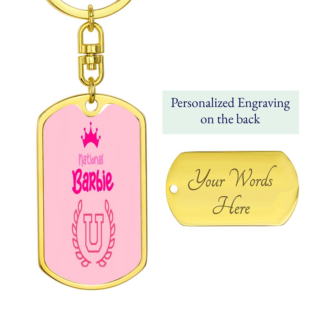 National Barbie U Graphic Key Chain