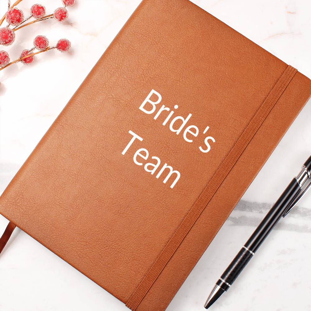 Bride's Team - White Lettering Journal