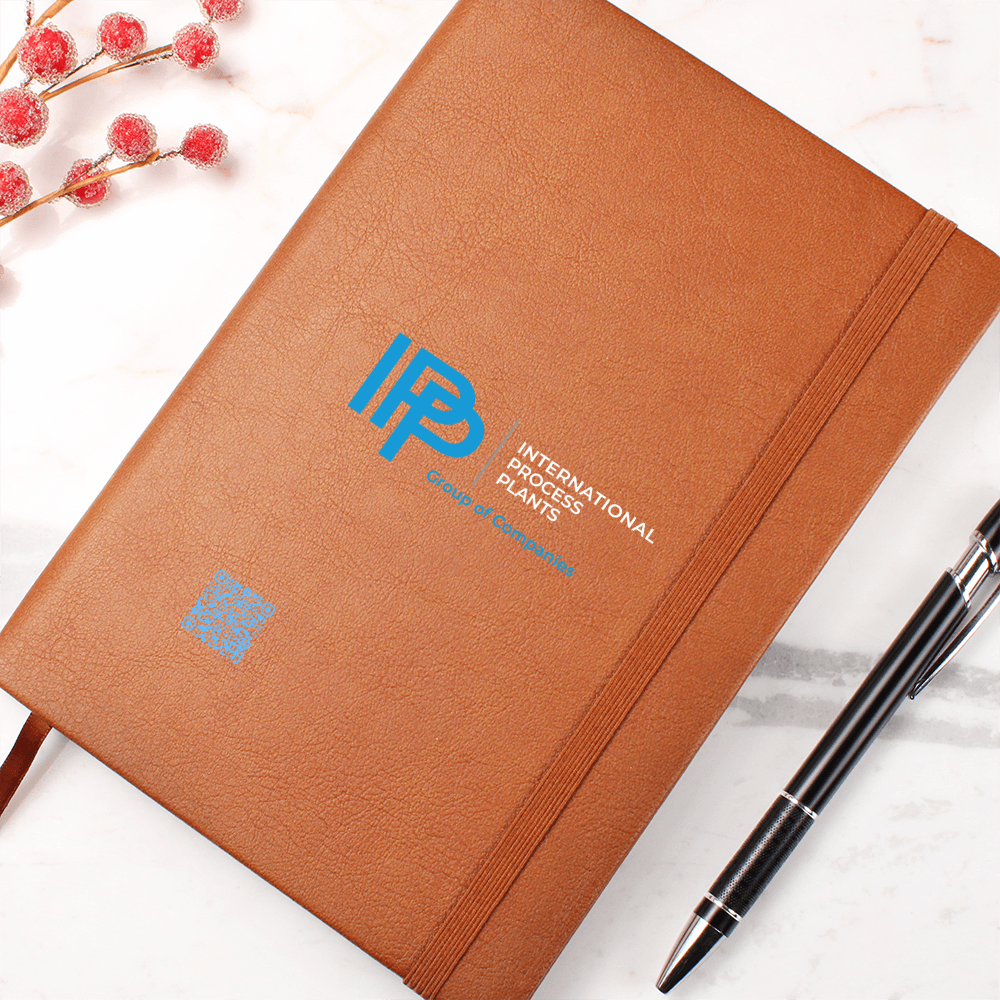 Blue & White IPP Group Conpanies Journal with QR Code