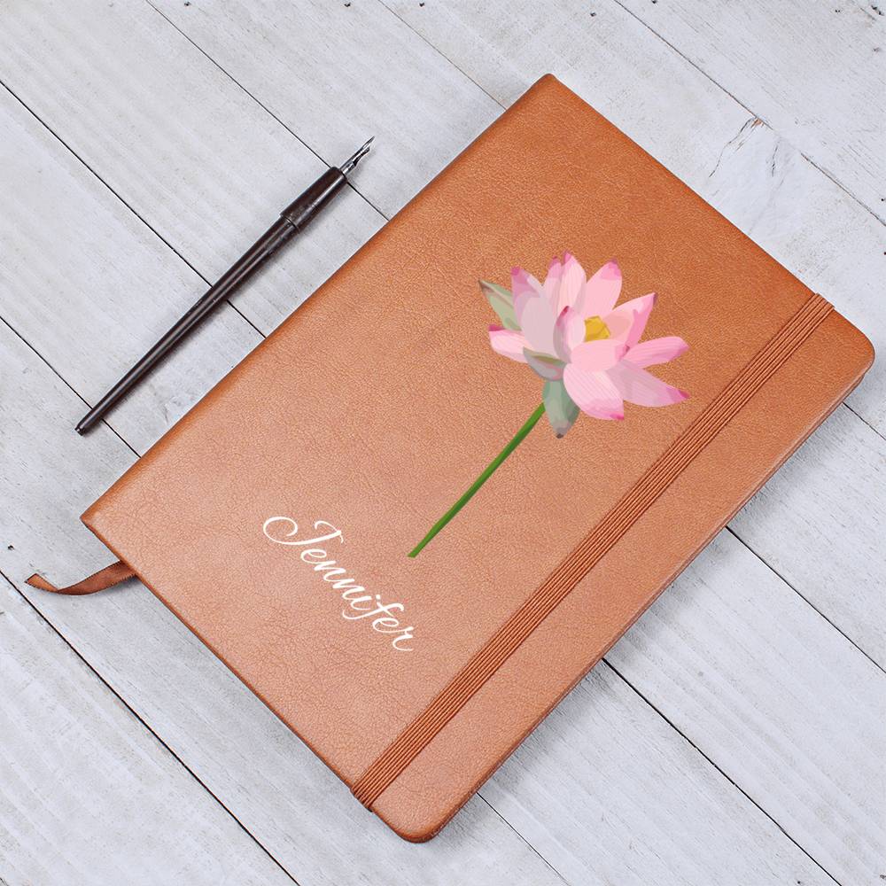 July - Personalized Custom Birth Month Flower Journal