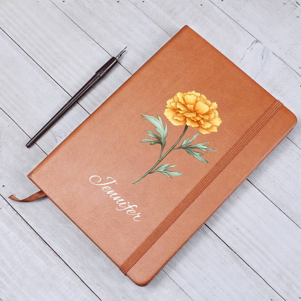 Oct - Personalized Custom Birth Month Flower Journal