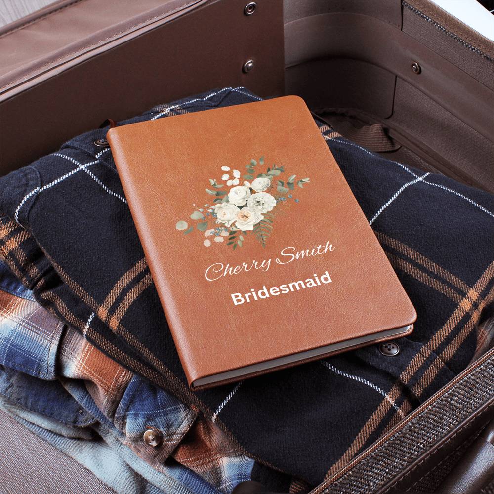 Bridesmaid White Floral Journal