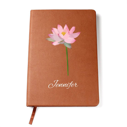 July - Personalized Custom Birth Month Flower Journal