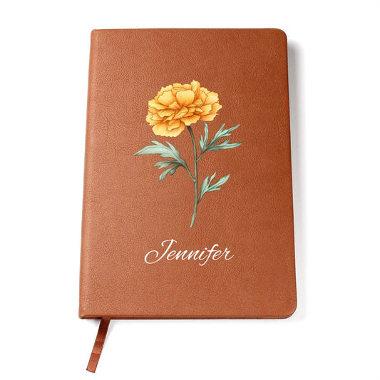 Oct - Personalized Custom Birth Month Flower Journal