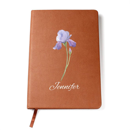 Feb - Personalized Custom Birth Month Flower Journal