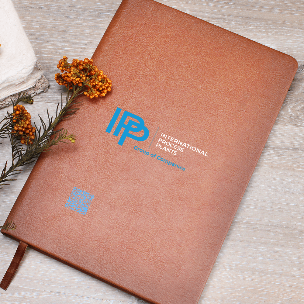 Blue & White IPP Group Conpanies Journal with QR Code