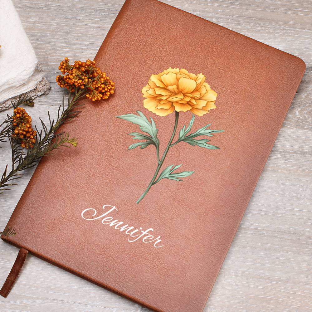 Oct - Personalized Custom Birth Month Flower Journal