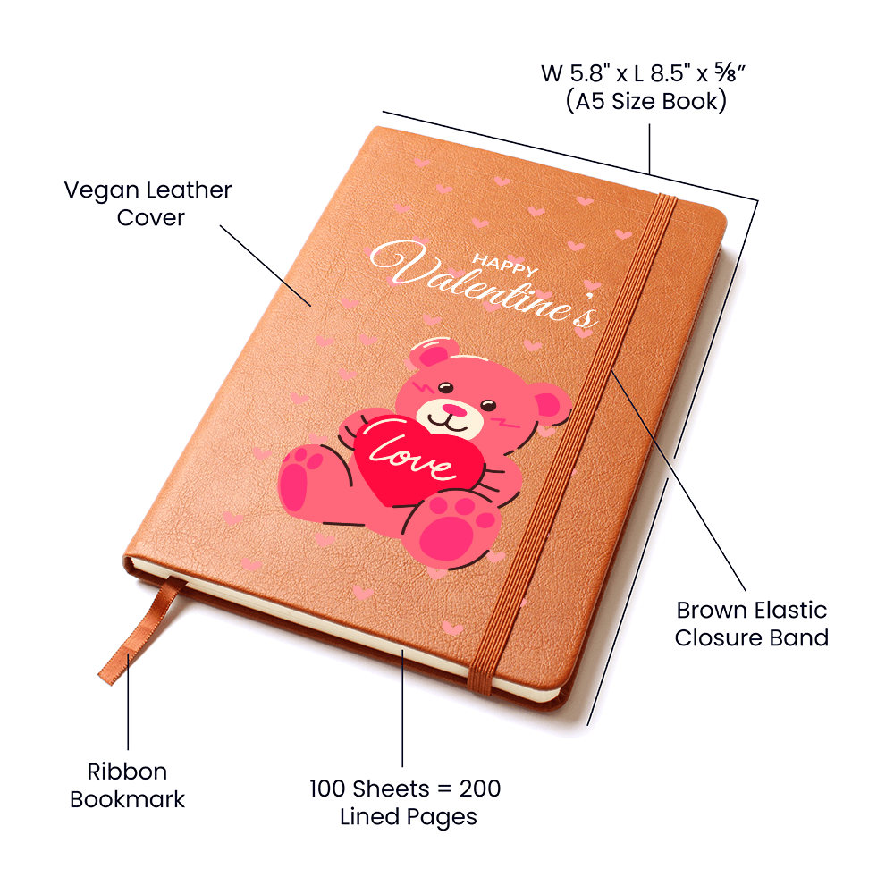 Personalized - Valentine's Teddy Bear Journal