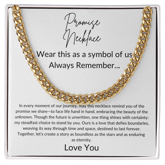 Promise Necklace - Cuban Link Chain Necklace