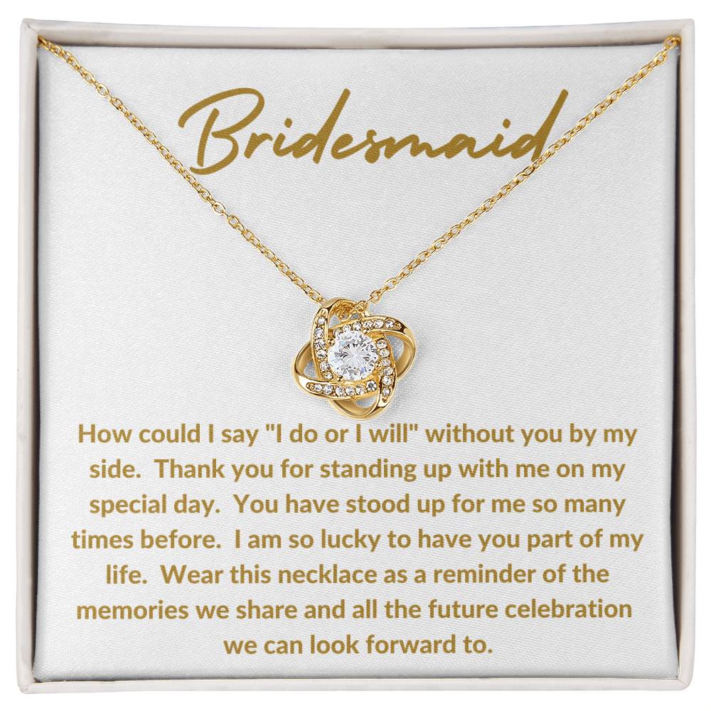 Bridesmaid Love Knot Necklace