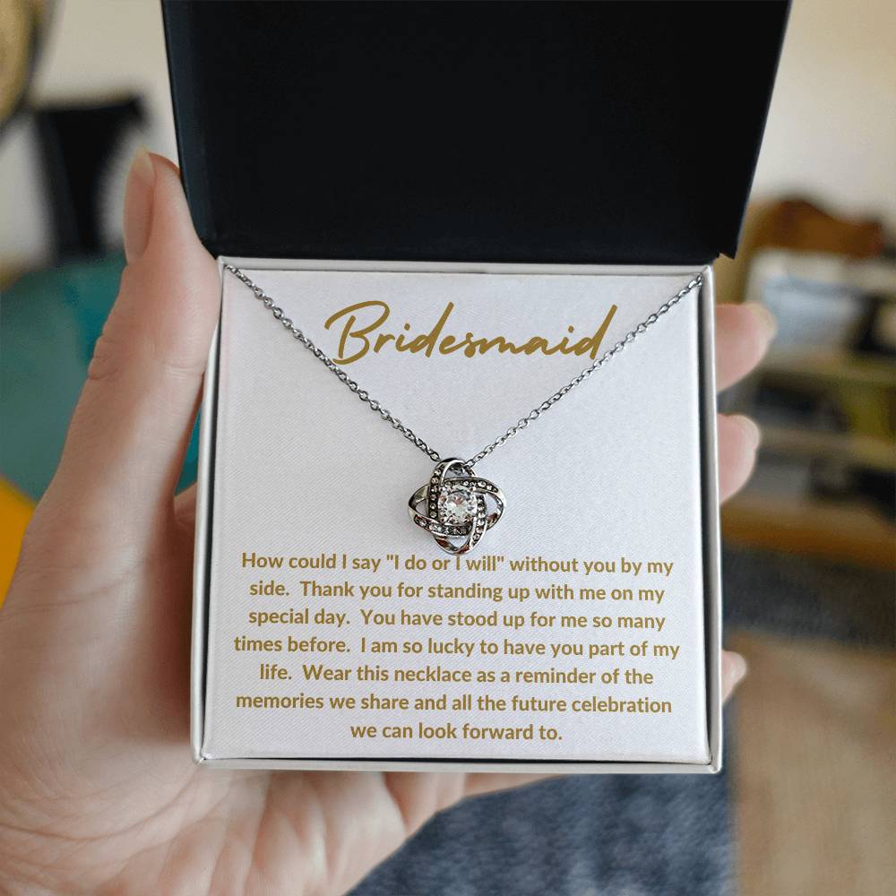 Bridesmaid Love Knot Necklace