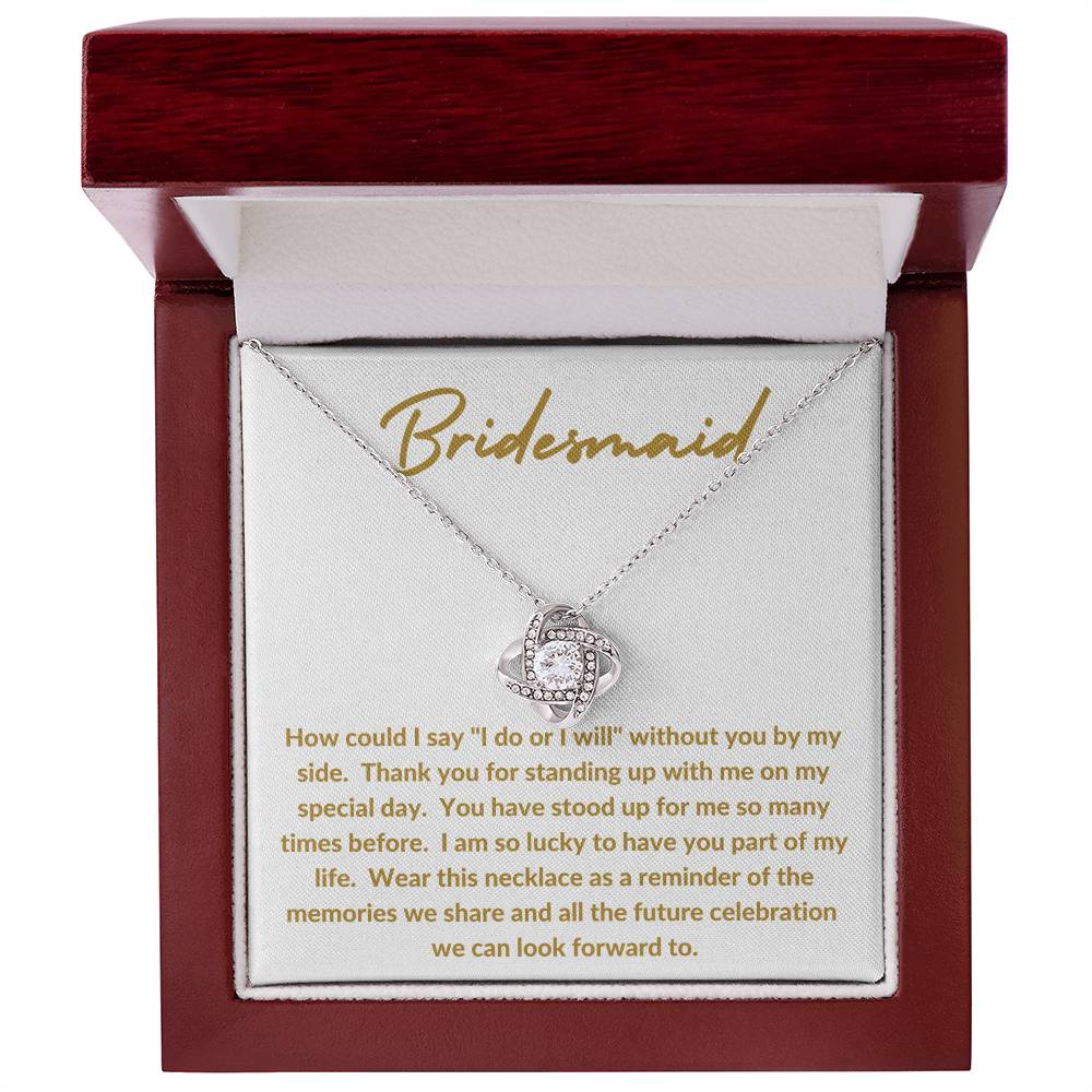 Bridesmaid Love Knot Necklace