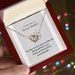 Custom Amazing Bonus Mom Gold Interlocking Hearts