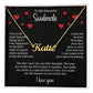 Valentine Name Necklace To My Soulmate - I Love You