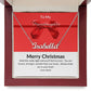 Personalized Name Necklace to My Grand Daughter with Red Bow Message Design