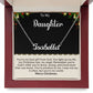 Personalized Name Necklace - Merry Christmas To My Daughter - My Best Gift From God