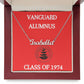 Douglass College Vanguard Alumnus Name Necklace - Class of 1974