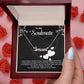 Valentine Name Necklace To My Soulmate - You Will Remain in My Heart
