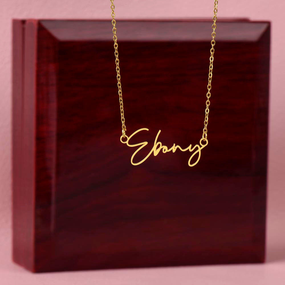 Personalized Signature Name Necklace - To My Daughter