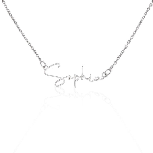 Custom Signature Name Necklace