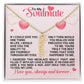 Personalized Valentine Vertical  Name Necklace For My Soulmate