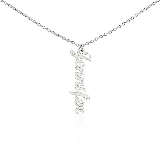 Vertical Initial/Name Necklace