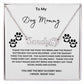 Paw Print Name Necklace