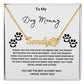 Paw Print Name Necklace