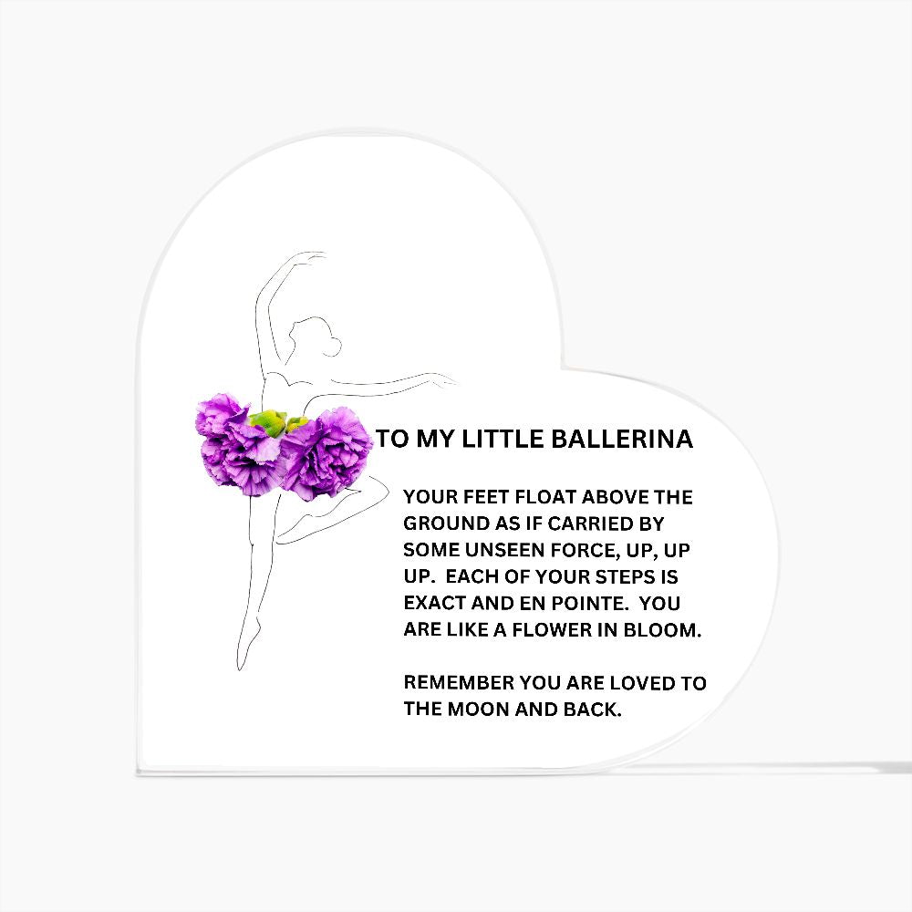 Ballerina Heart Plaque