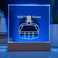 Personalized Football Helmet Acrylic Night Light Plaque