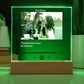 Our Song Media Player Acrylic Night Light Plaque