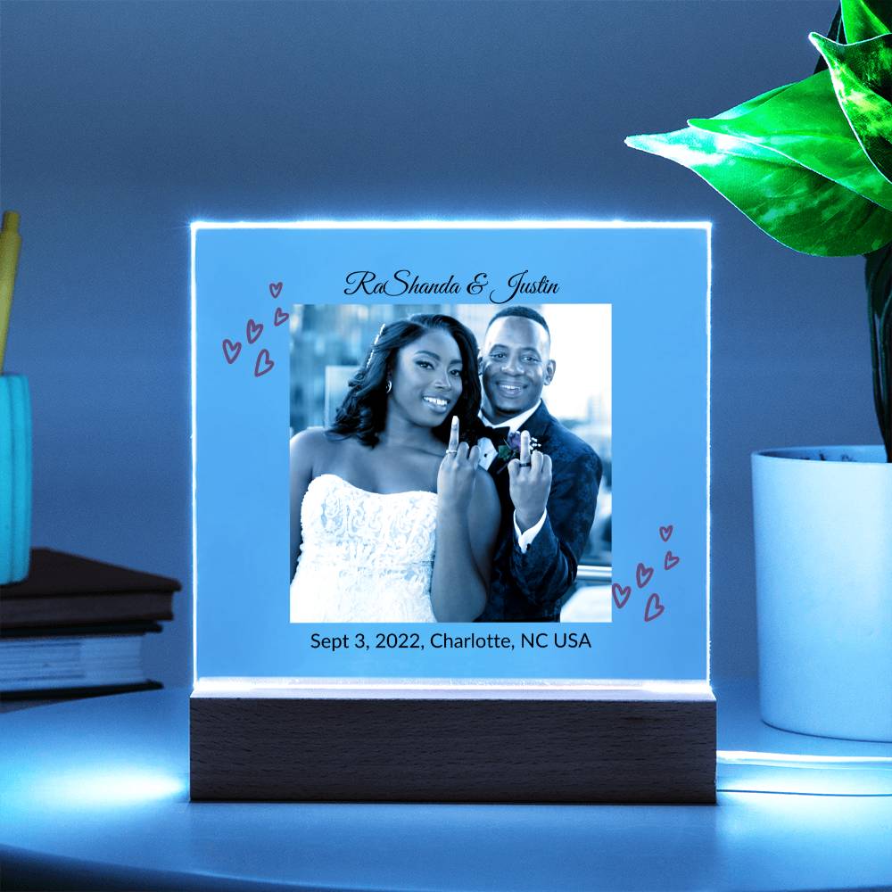 Personalized Anniversary Acrylic Night Light