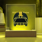 Personalized Football Helmet Acrylic Night Light Plaque
