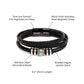 Groomsman Leather Bracelet