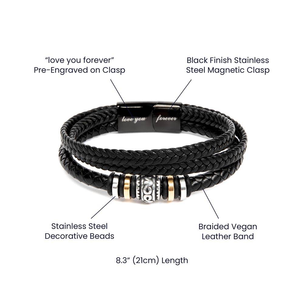 Groomsman Leather Bracelet