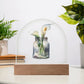 Calla Lilys in a Jar Flowers In A Jar Forever Bouquet Domed Acrylic Plaque & Night Light