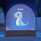 Personalized Dinosaur Acrylic Plaque Dome Night Light