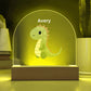 Personalized Dinosaur Acrylic Plaque Dome Night Light