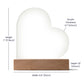 Customized New Mom Heart-Shaped Lighted Acrylic Plaque