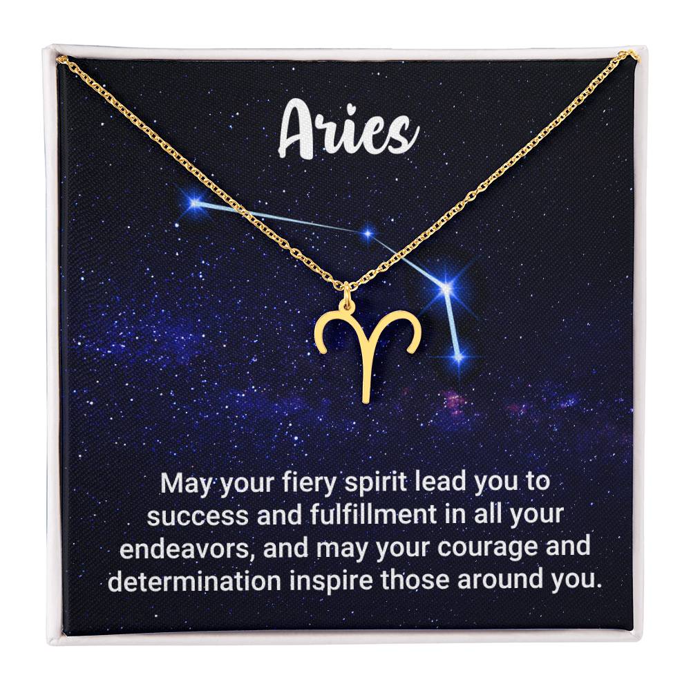 Zodiac Symbol Necklace - Aries