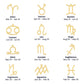 Zodiac Symbol Necklace - Leo